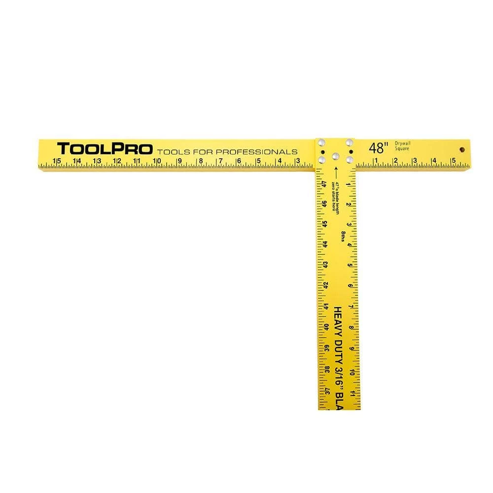 48 in. Drywall T-Square (2-Pack) by ToolPro - Image 2