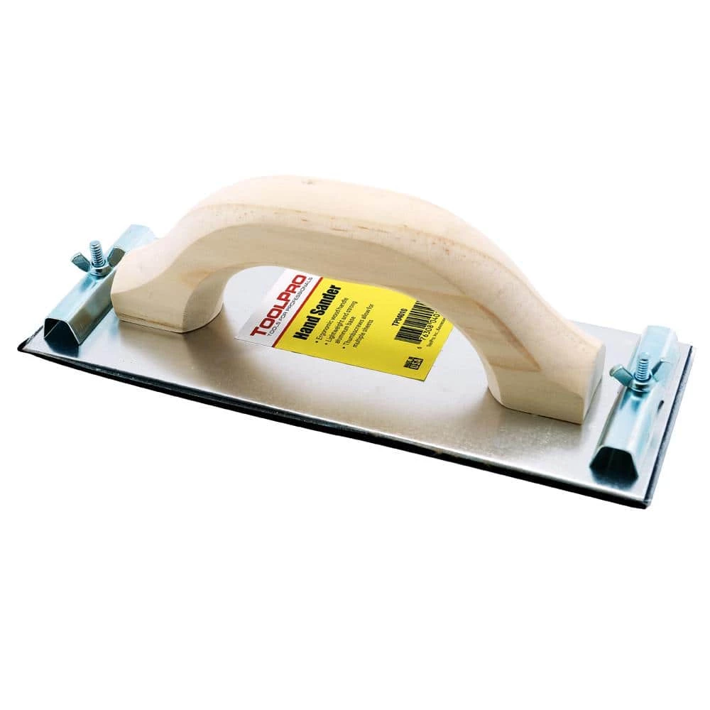Drywall Hand Sander with Wood Handle by ToolPro